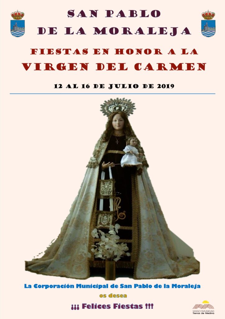 Fiestas patronales en honor a Nuestra Señora del Carmen 2019 San Pablo de la Moraleja